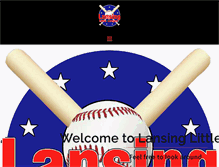 Tablet Screenshot of lansingyouthbaseball.com